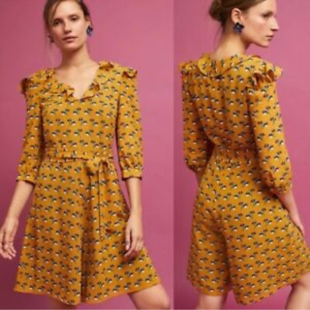 Anthropologie Seen Worn Kept Yellow Elm Playsuit Romper‎